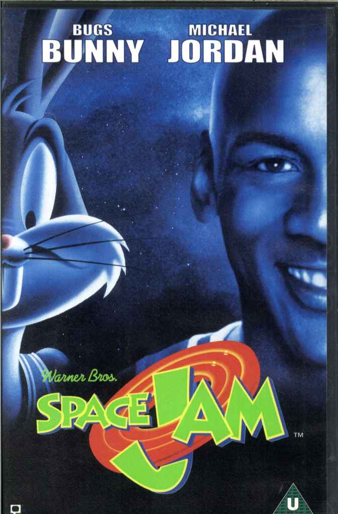 Space Jam, Michael Jordan, Bugs Bunny, Basketball, VHS Video Tape ...