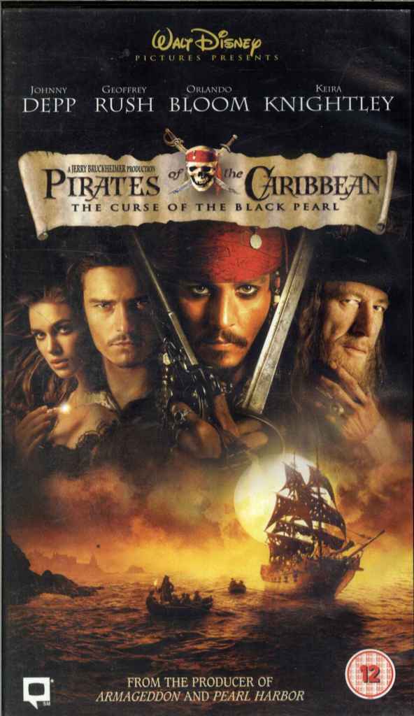 Pirates of the Caribbean, Curse of the Black Pearl, VHS 5017188812139 ...