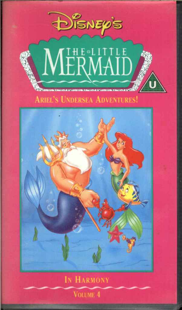 Walt Disney's, The Little Mermaid, V4, In Harmony, VHS