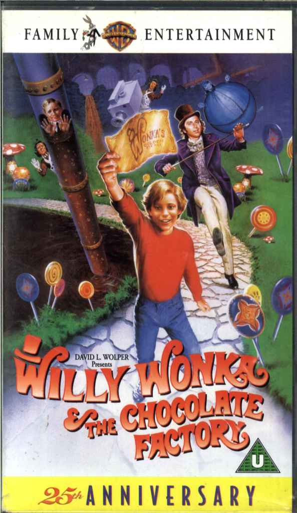 Willy Wonka & The Chocolate Factory Gene Wilder, 25th Anniversary VHS ...