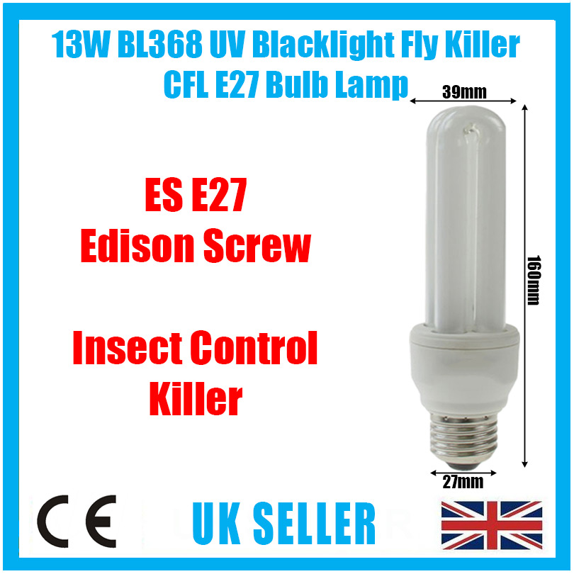 13w e27 fly killer bulb