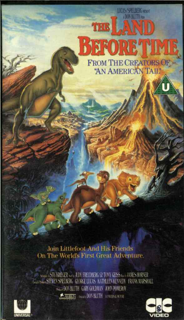 The Land Before Time, VHS Video Tape on PopScreen