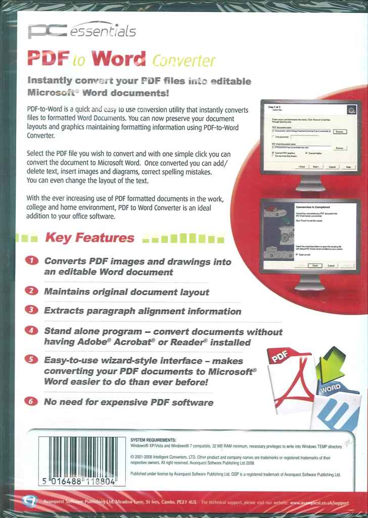 Essentials PDF to Word Converter, Convert to & Edit in Word NEW  